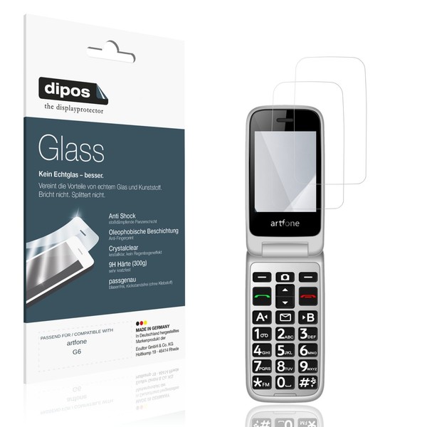 2X Schutzfolie FüR Artfone G6 - Anti-Shock 9H Folie Dipos Glass Kunststoffglas-image