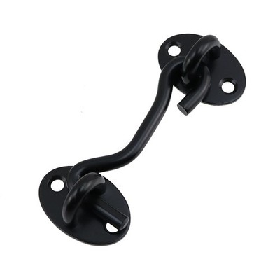 T Tulead 3-Inch Barn Door Lock Hook Eye Latch Gate Lock Black Stainless Steel...