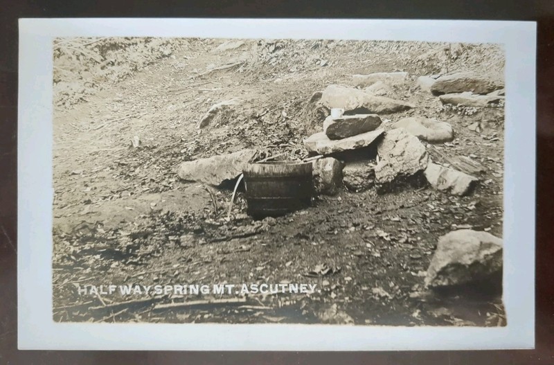 RPPC - Half Way Spring, Mt Ascutney, VT - 1904-20s, Rough Edges