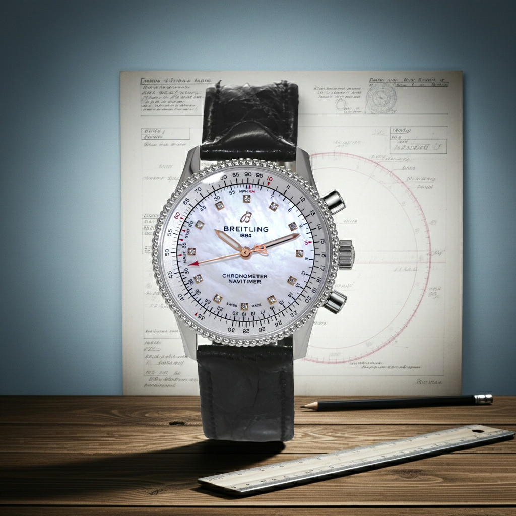 Breitling Navitimer Automatic 35 (Pre-Owned) Ladi… - image 4