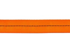 25mm 1" Hi-Viz Orange Tubular Webbing UK Woven - DIY Harness Dog Leads Lanyards