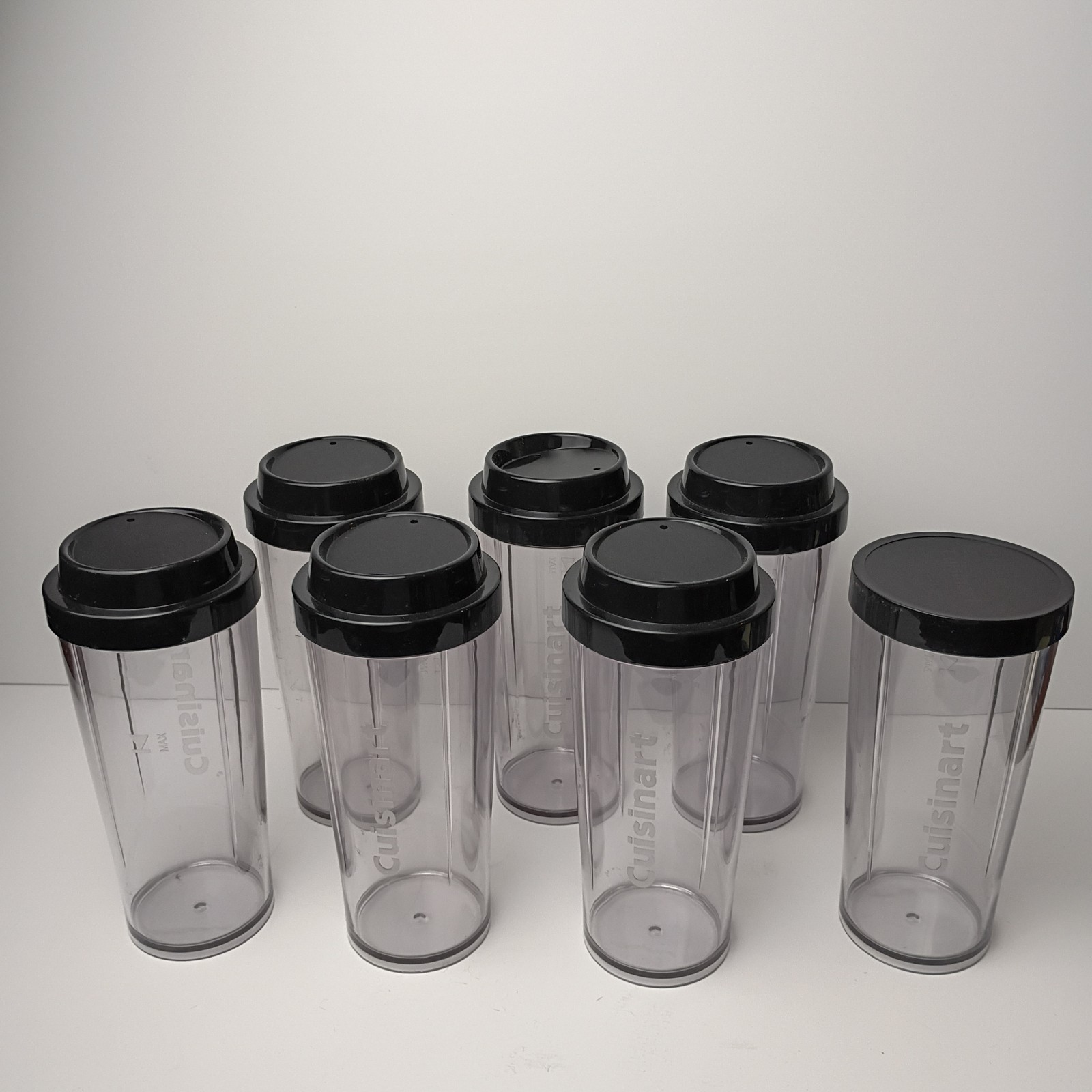 Lot of 7 Cuisinart CPB-300 Blender 16 oz Travel Cup With Lid