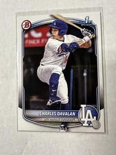 Charles Davalan RC 2025 Bowman Draft #BD96 Dodgers Prospect 1st Bowman