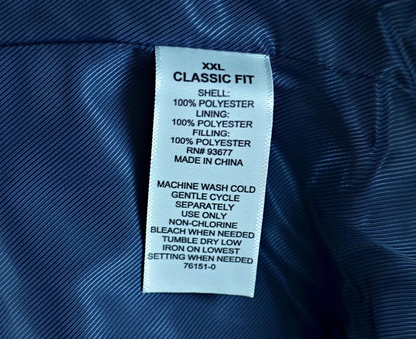 Stafford Quilted Vest Men's 2XL Blue Classic Fit Lined Full Zip Golf NWT image 9