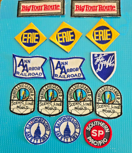 Lot of 15 Railroad Small Patches Used & New
