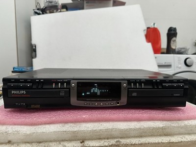 Philips CDR 765/17 Dual CD Recorder Deck Player ( READ )