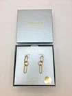 Alexa & Tori Gold Plated Sterling Silver Link Drop Earrings 4cm  J24 P899