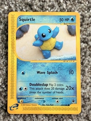Pokemon Squirtle 131/165 (Regular) 2002 Expedition Base