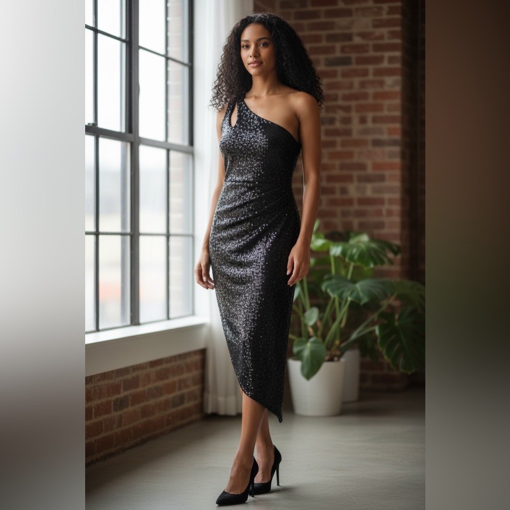 strapless open back dress One Shoulder Tight Dress – Luna main image 0