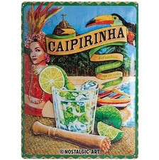 Tin sign metal sign 12 x 16 in -Open Bar - Caipirinha