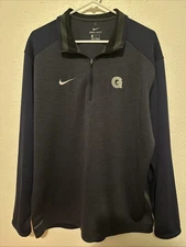 Blue Nike Dri Fit Georgetown Hoyas Quarter Zip Jacket