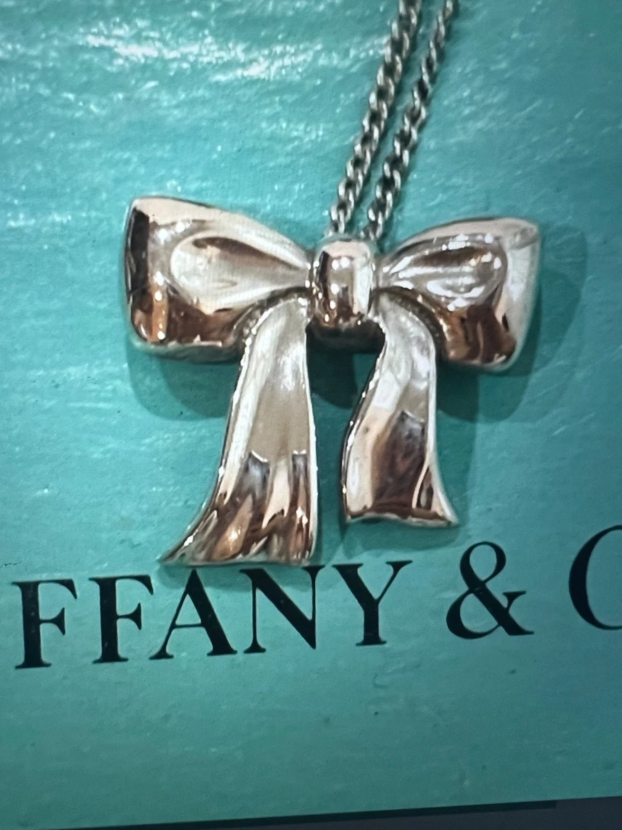 tiffany bow necklace products for sale | eBay