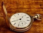 Antique 18s 7j Grade 96 Elgin Gold Filled Pocket Watch For Parts or Restoration