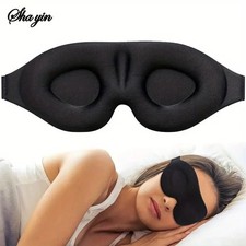3D Travel Silk Eye Mask Sleeping Soft Padded Shade Cover Rest Relax Blindfold
