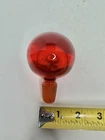 Vintage MCM Blenko Glass 6523 Or 654 Stopper In Tangerine (Stopper Only)