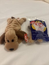 TY Bones The Dog 1994 With Teenie Baby Bones 1998