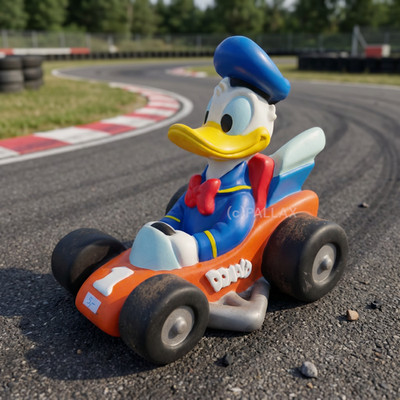 BULLYLAND DONALD DUCK SPARDOSE 18 CM VINYL / 1997
