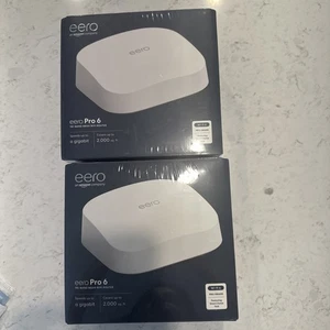Eero Pro 6 K010001 WiFi 6 Tri-Band Internet Mesh Router paquet de 2