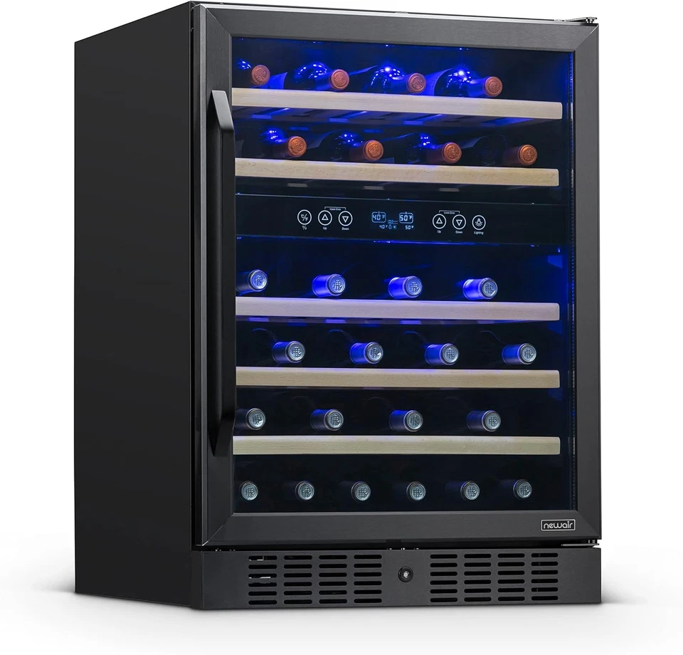 Newair NWC046BS00-RB 24" Built-in Dual Zone Wine Fridge - Certified Refurbished