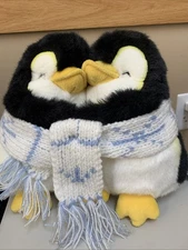 Vintage Russ Berrie TUX Hugging Penguins 12” Plush w Tags! Super Rare! 33114 ‘07