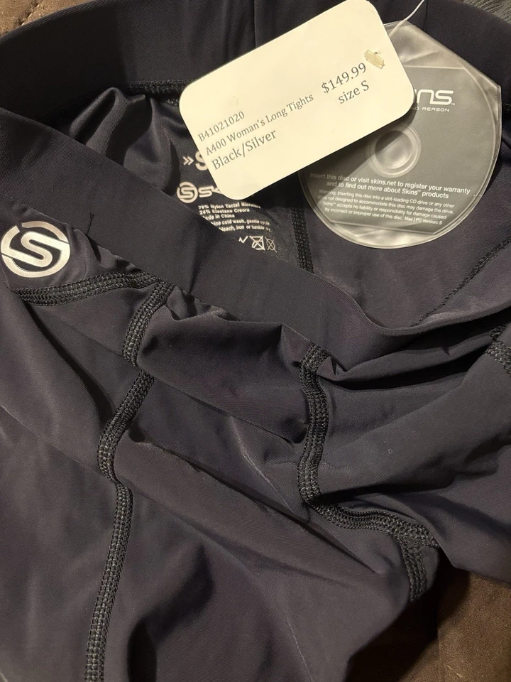 SKINS Recovery Long Gray Graphite Black Tights Leggings NWT $139 SOLD OUT - Image 2 of 4