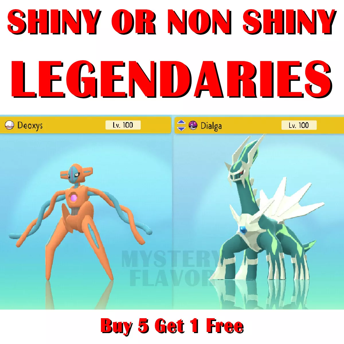 Pokemon Sword And Shield SELECT ALL SHINY LEGENDARY POKEMON 6IV BR Fast  Trading