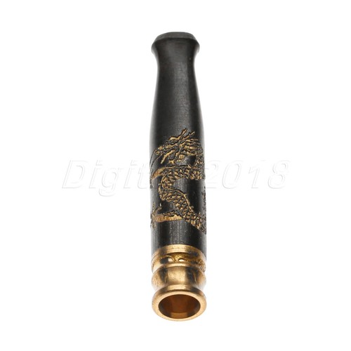 Tipo antiguo Dragón Tallado Madera Filtro Pipa de Fumar Boquilla Portacigarrillos - Imagen 5 de 10
