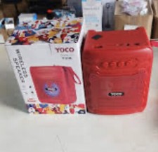 yoco bluetooth speakers Y318. Brand New Red Color With LED Lights