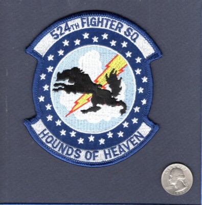 Original 524th FS HOUNDS Of HEAVEN USAF F-16 FALCON Squadron Patch | eBay
