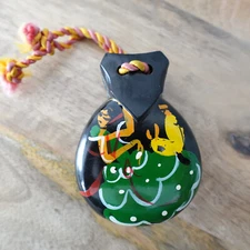 Vintage Spanish Hand-Painted Castanet – Flamenco Dancer Design