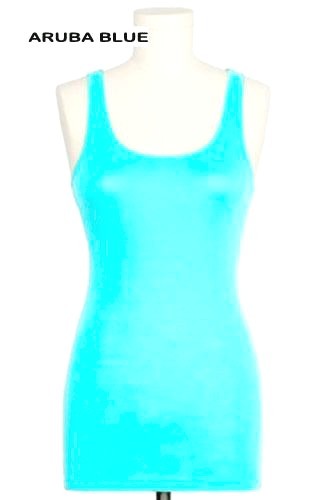 Plus Size Scoop Neck Razor Back 2X1 Rib Tank Top 1XL ~ 3XL | eBay