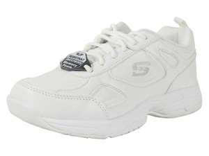 white slip resistant sneakers