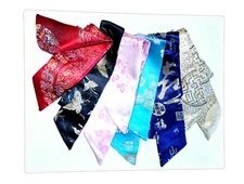 Women Scarf scarves wrap tied Bag Handle Neck Hair Long Ribbon Asian 30" 12 pcs
