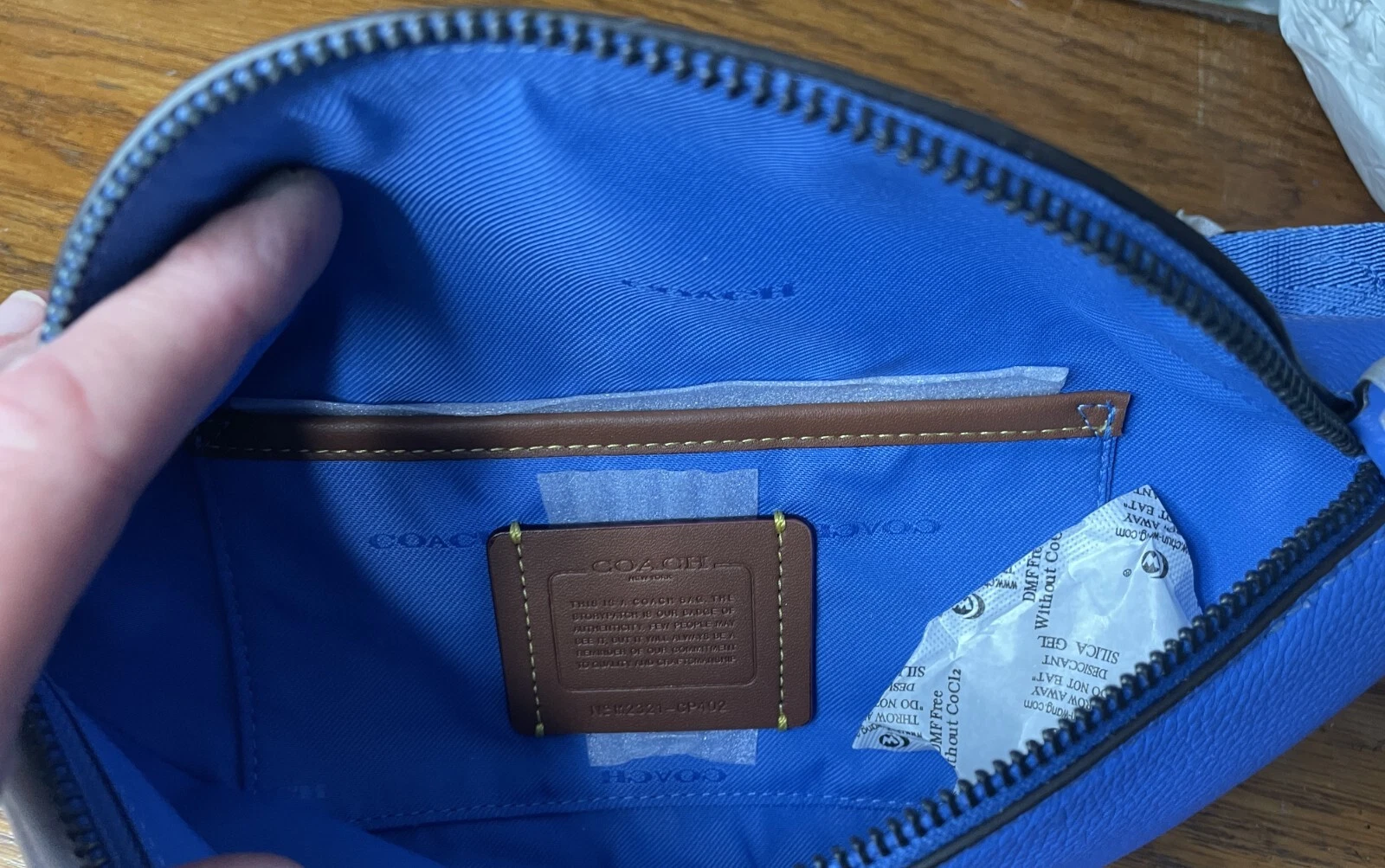 BORSA CINTURA COACH CHARTER NUOVA CON ETICHETTE 7 PELLE CP402 VITA MARSUPIO BORSA A TRACOLLA