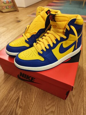Nike Air Jordan 1 Retro High OG Women (FD2596) Game Royal and Varsity Maize