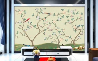 3D Branch Flower 51330NA Wallpaper Wall Murals Removable Wallpaper Fay