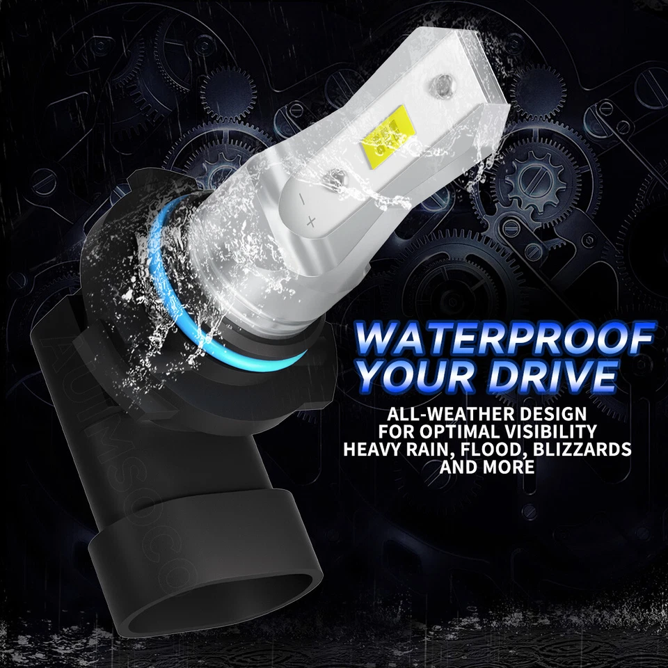 For Toyota Prius 2010-2015 4x Front LED Headlight Bulbs High Low Beam Kit 10000K - Image 3 of 4