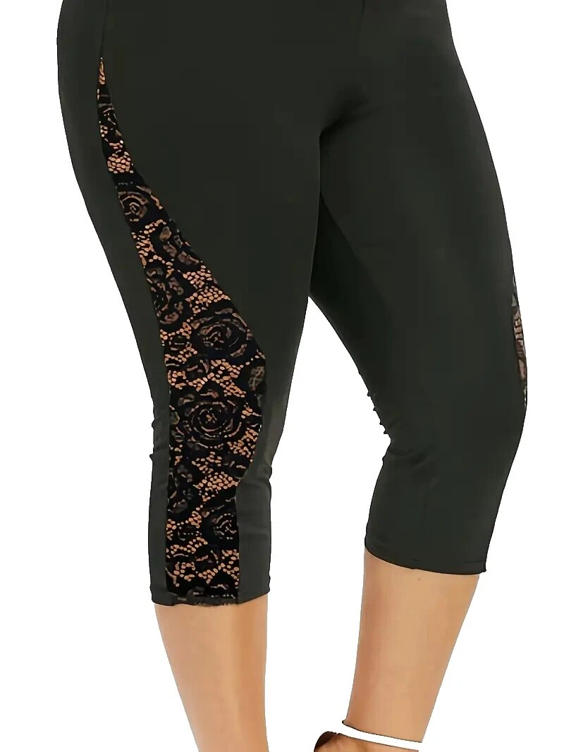 Lace Casual Floral Leggings for Women
