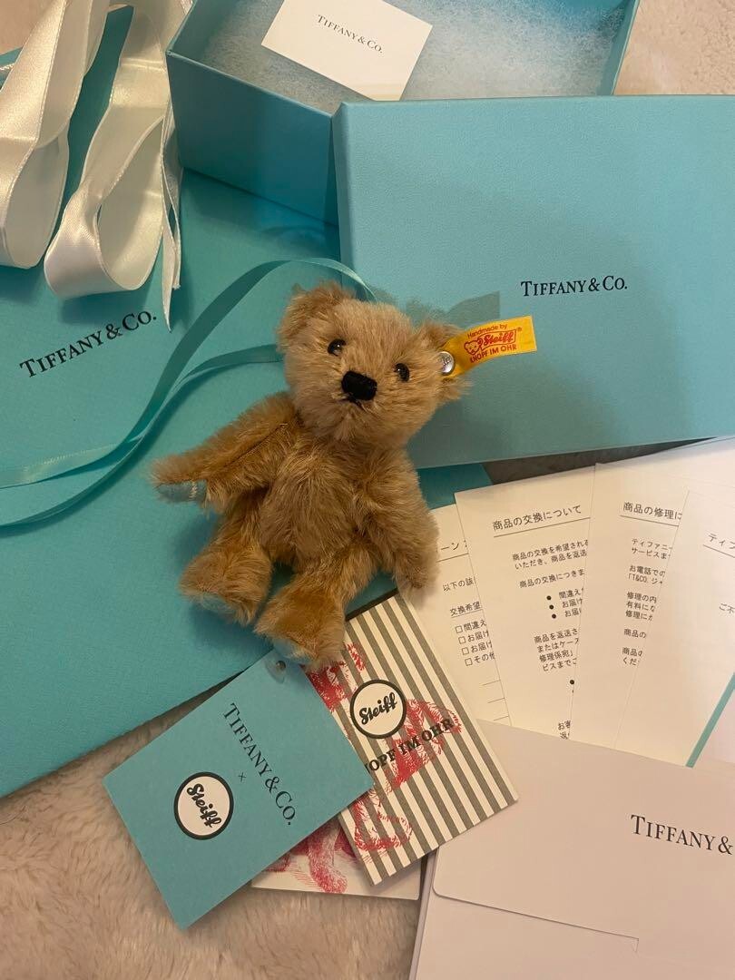 Tiffany & Co. Steiff Bear Return Toe Tiffany TM Love Ornament