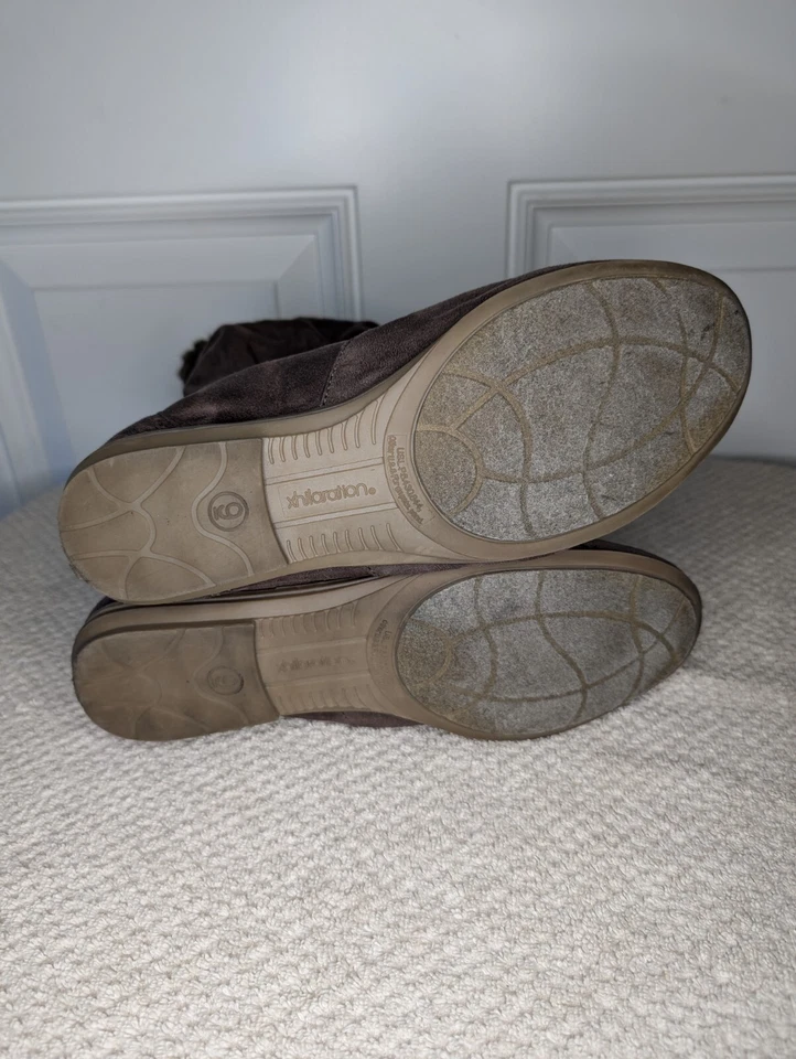 Bota Suéter Xhilaration Gamuza Crochet Mediana Marrón Para Mujer Talla 9 Foto 4 de 4