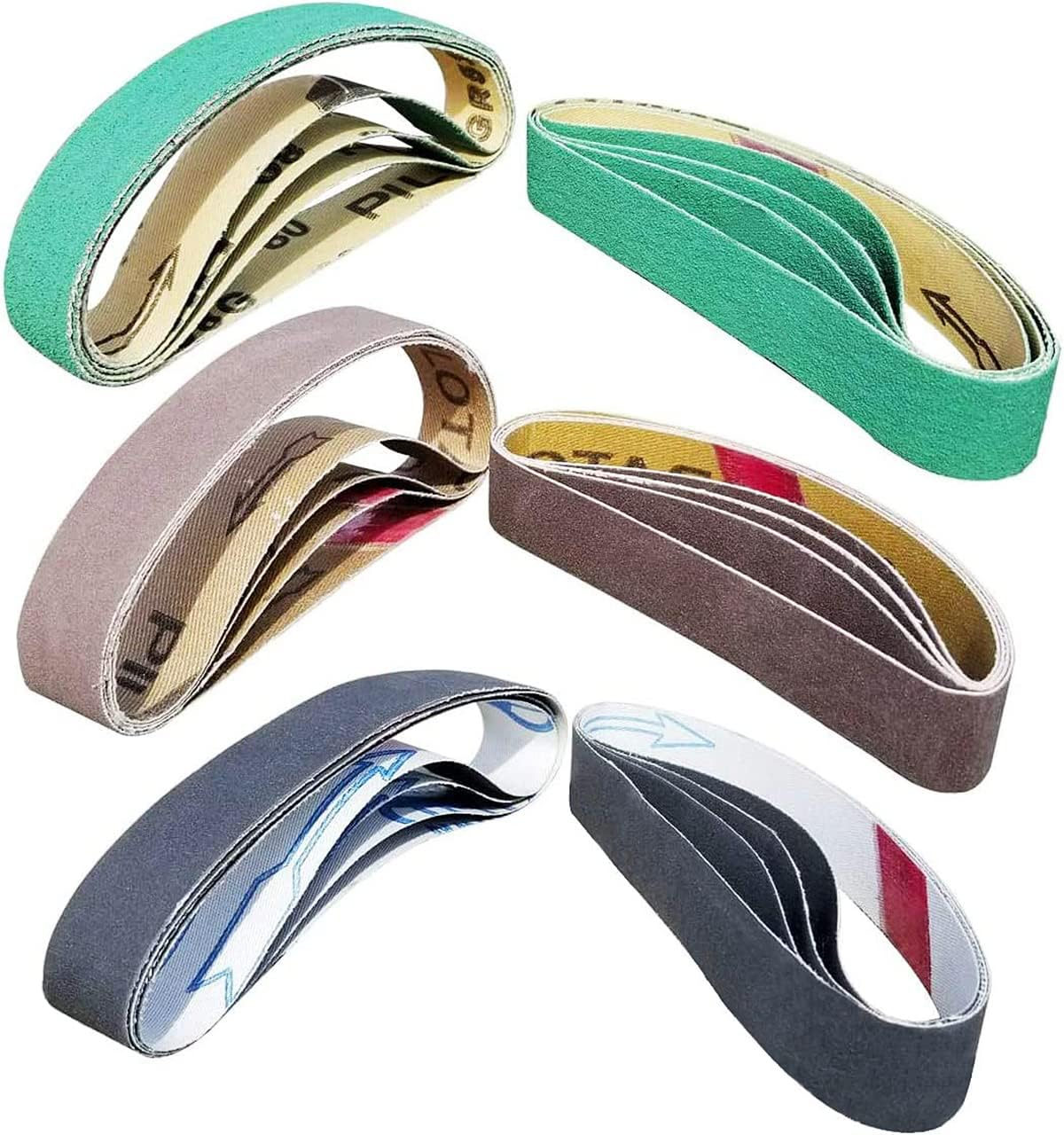 24 Pcs Replacement Knife Sharpener Sanding Belt Kit for Work Sharp Ken Onion