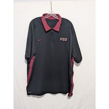 Nike Dri-Fit Florida State FSU Embroidered Collard Polo Shirt Men's Size XL