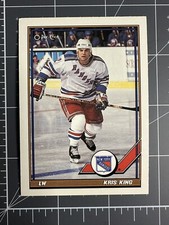 1991-92 (RANGERS) O-Pee-Chee #498 Kris King