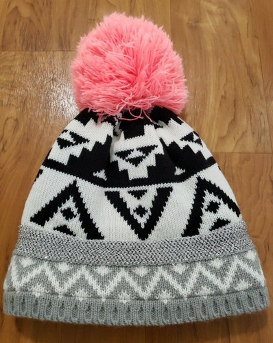 Target Girls Geo PomPom Winter Beanie 