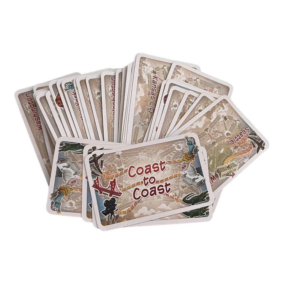 Ticket To Ride First Journey Complete Set Game Cards Deck with Trains & Tickets - Image 2 of 4