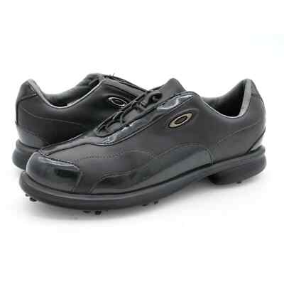 Oakley Golf Shoes Womens 6 Black Leather Lace Up Softspikes | eBay