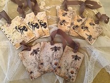 Vintage Ephemera Bumblebee Tags Garden Journaling Tags Bee Gift Tags 9