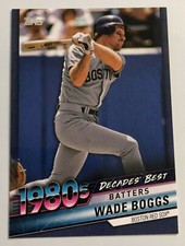 2020 Topps Series 1 Decades Best BLUE PARALLEL WADE BOGGS Red Sox #DB-41