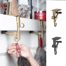 Home Fireplace Stocking and Garland Hanger - Each Mantle Holder Has Two Hooks