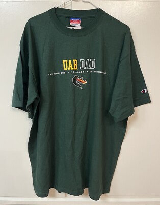 University Of Alabama Birmingham Blazer UAB Dad Father NCAA T-Shirt Champion XL